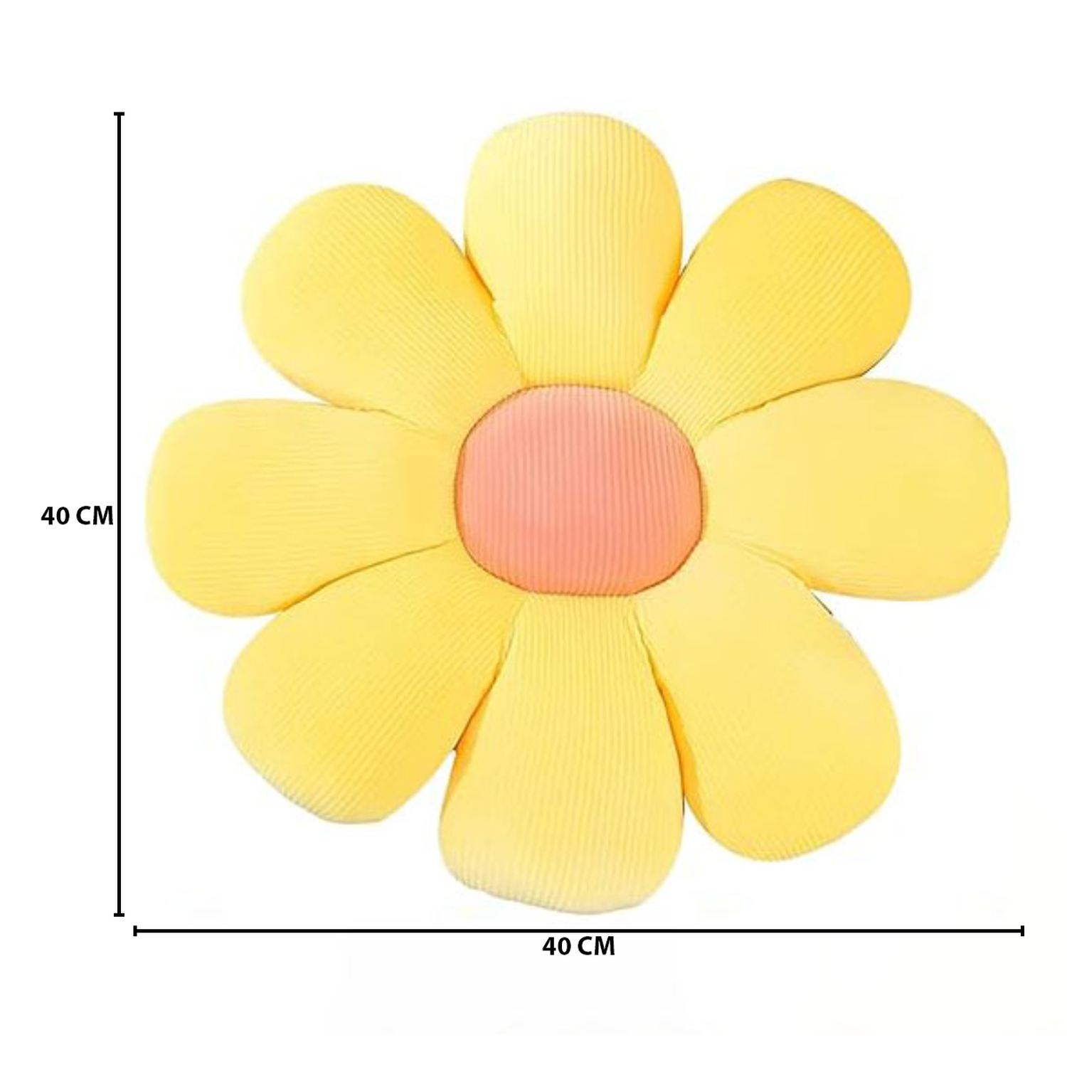 Cojín Decorativo Peluche Forma De Flor Multicolores-6