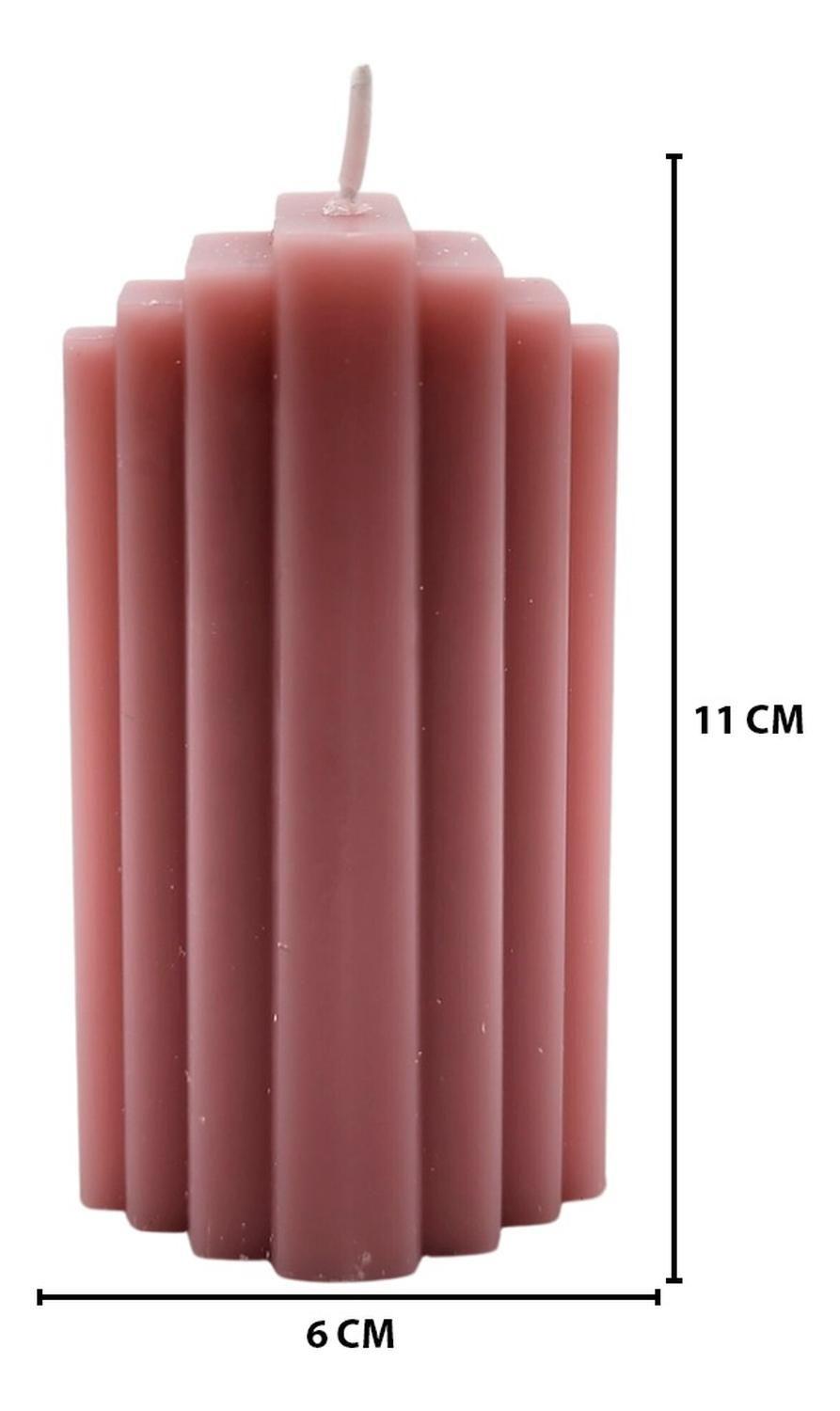 Vela Aromática Perfumada Trapezoidal Tonos Pastel-5