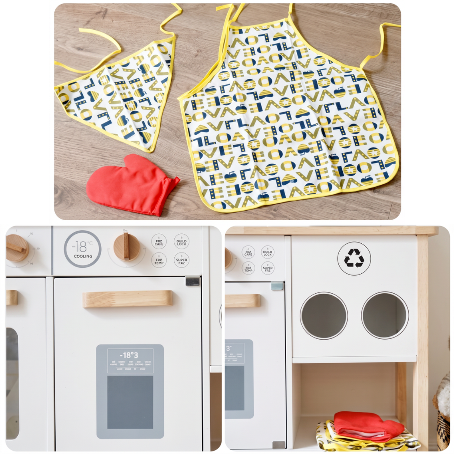 Cocina De Madera Infantil Con Accesorios Didáctica Para Niños-4