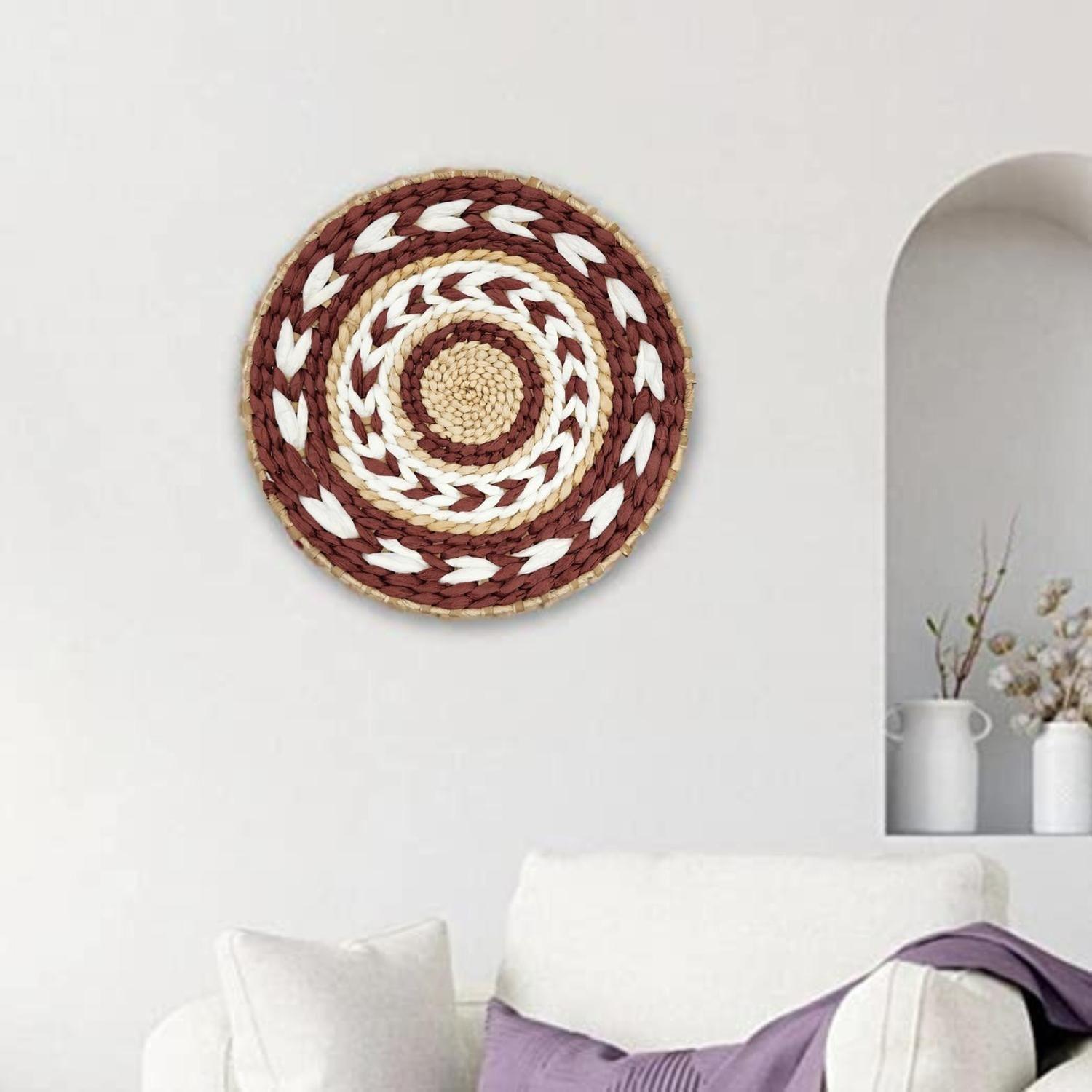 Circulo Decoración De Mimbre Para Pared Casa Terraza Variado-1