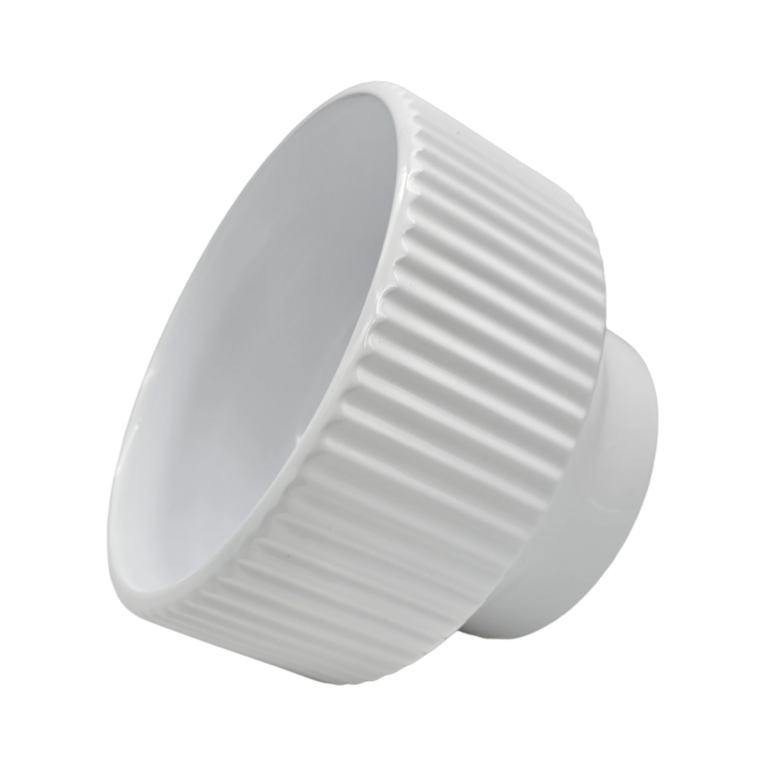 Macetero Maceta De Ceramica Copon Blanco Brillante M-2