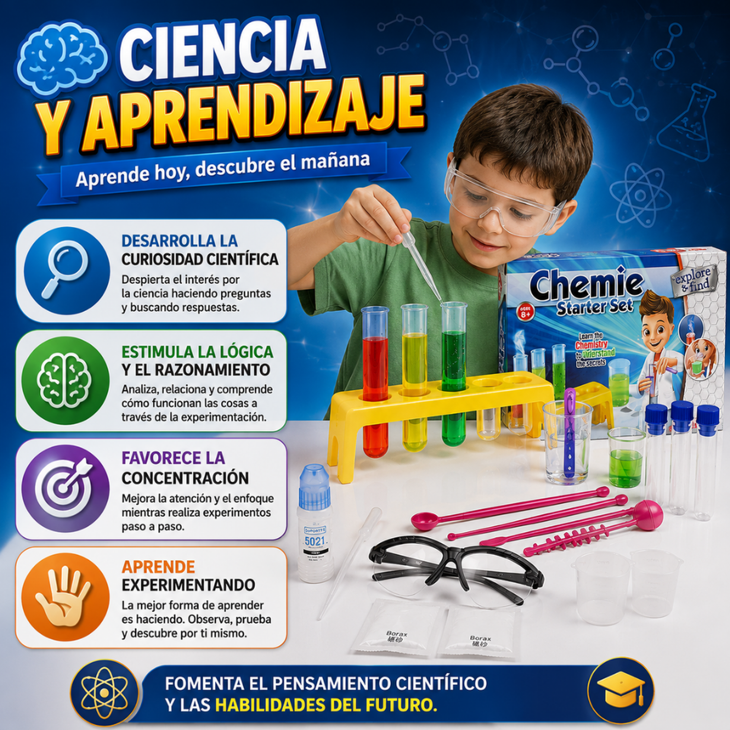Mi Primer Kit De Química Experimentos Científicos Infantil-3