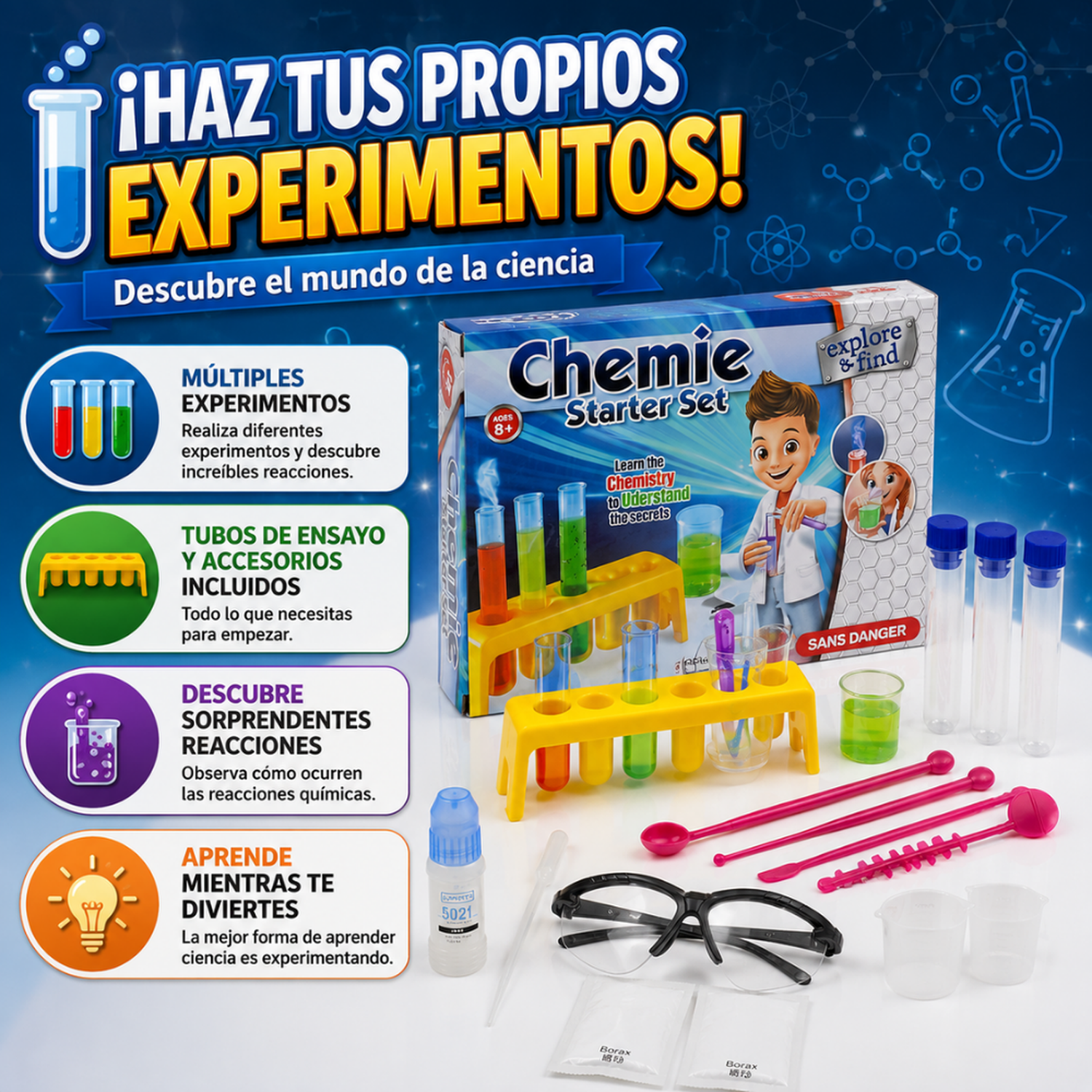 Mi Primer Kit De Química Experimentos Científicos Infantil-4