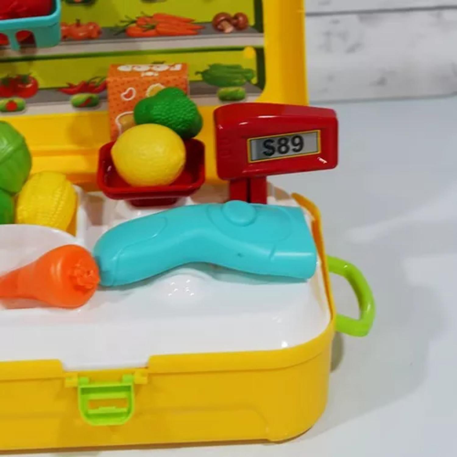 Set Maleta Maletin Infantil Cocina Amarilla Niños Juegos-3