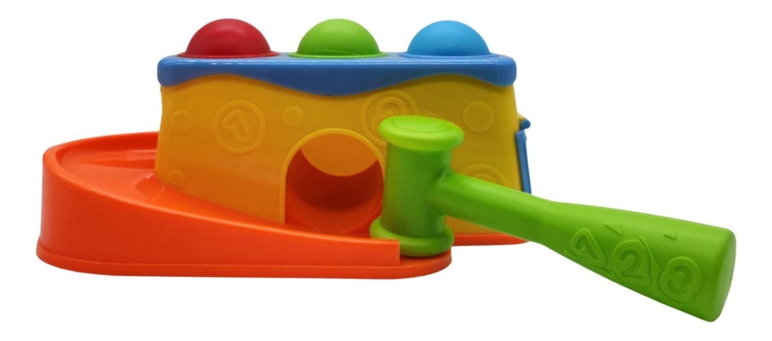 Juguete Para Bebe Tobogan Descarga Con Martillo Y 3 Pelotas-3