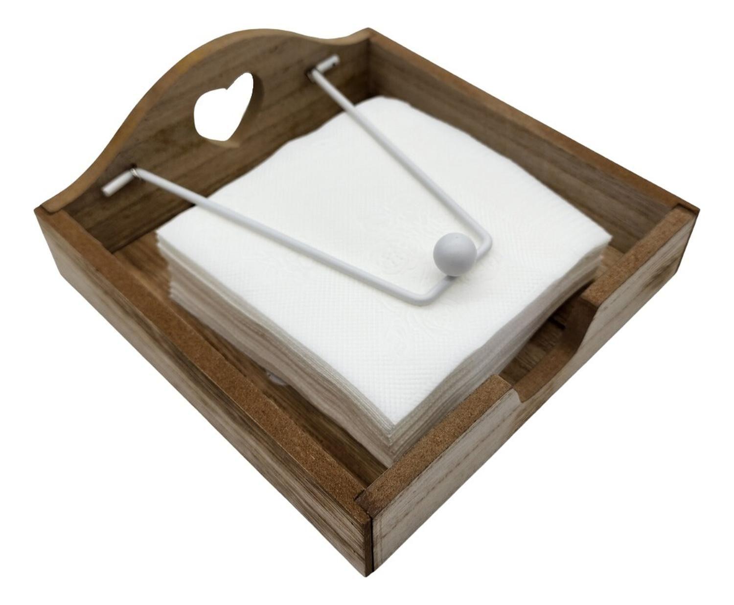Porta Servilletas De Madera Estilo Vintage Buena Calidad-3