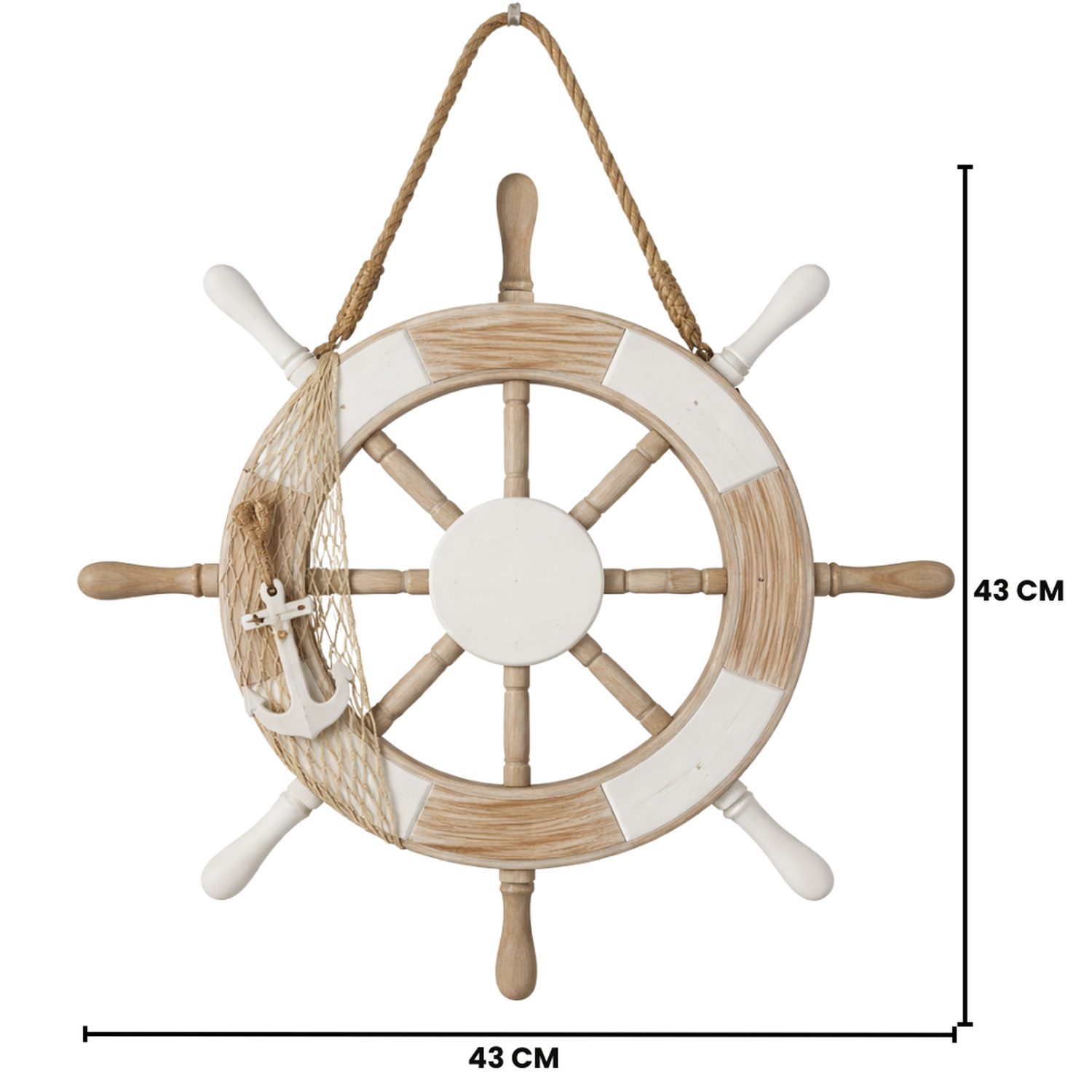 Timon De Barco Decorativo De Madera Para Pared Decoracion-3