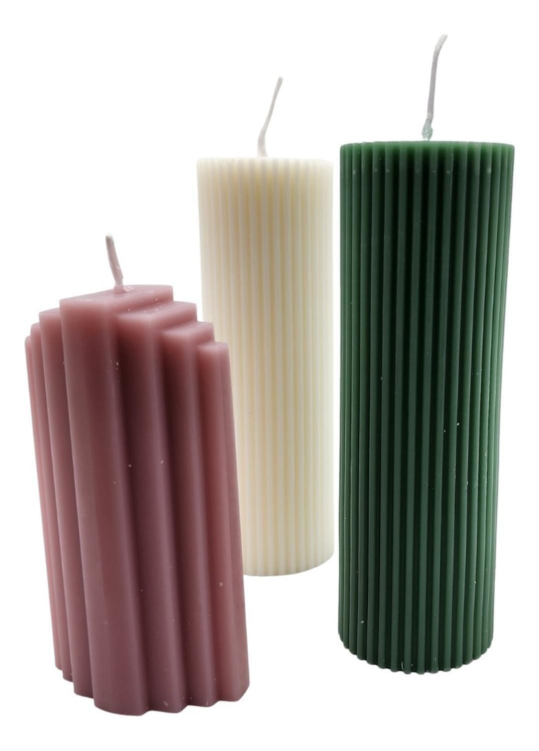 Vela Aromática Perfumada Acanalada Para Decoración Hogar-4