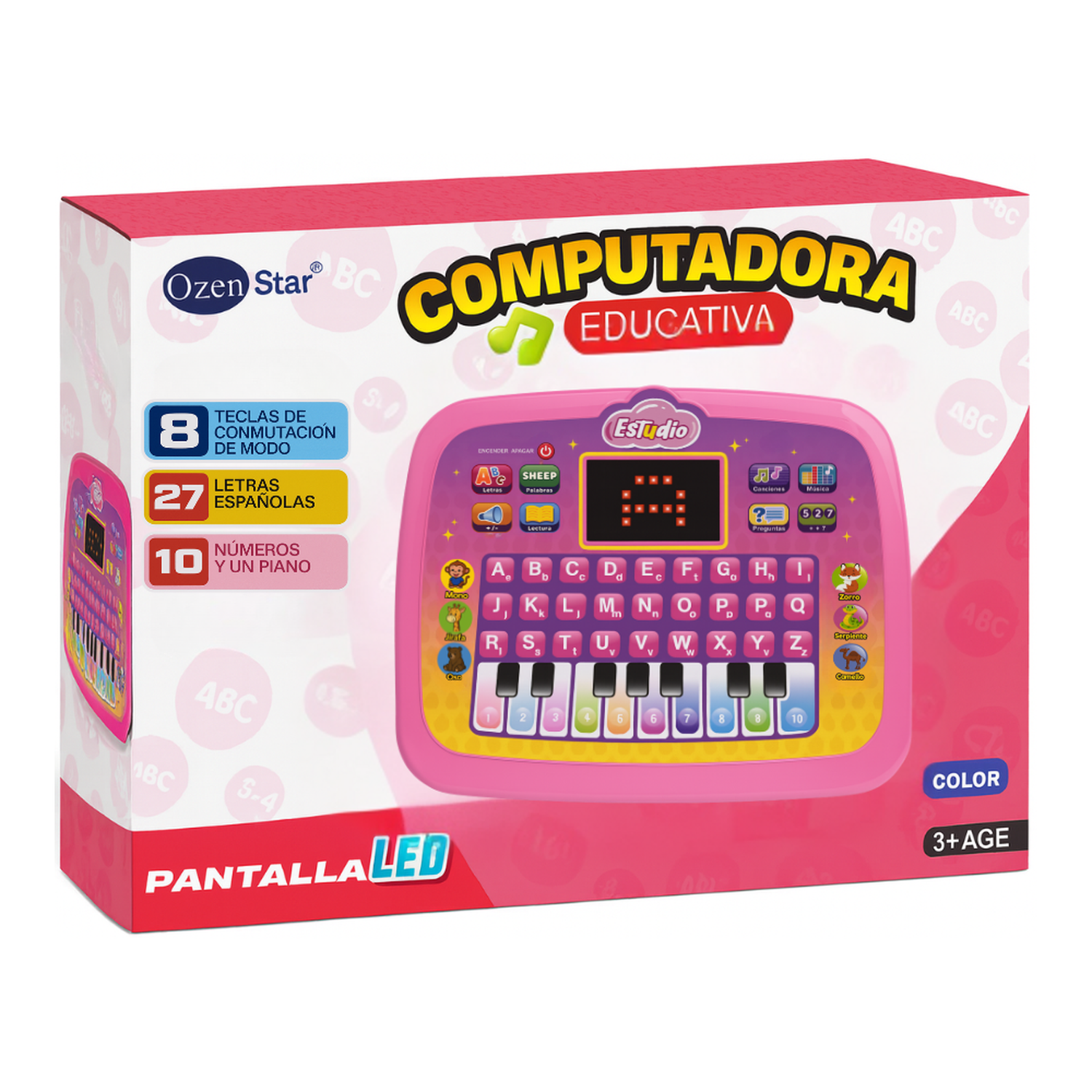 Computadora Educativa Infantil Juguete Piano Letras y Numero-2