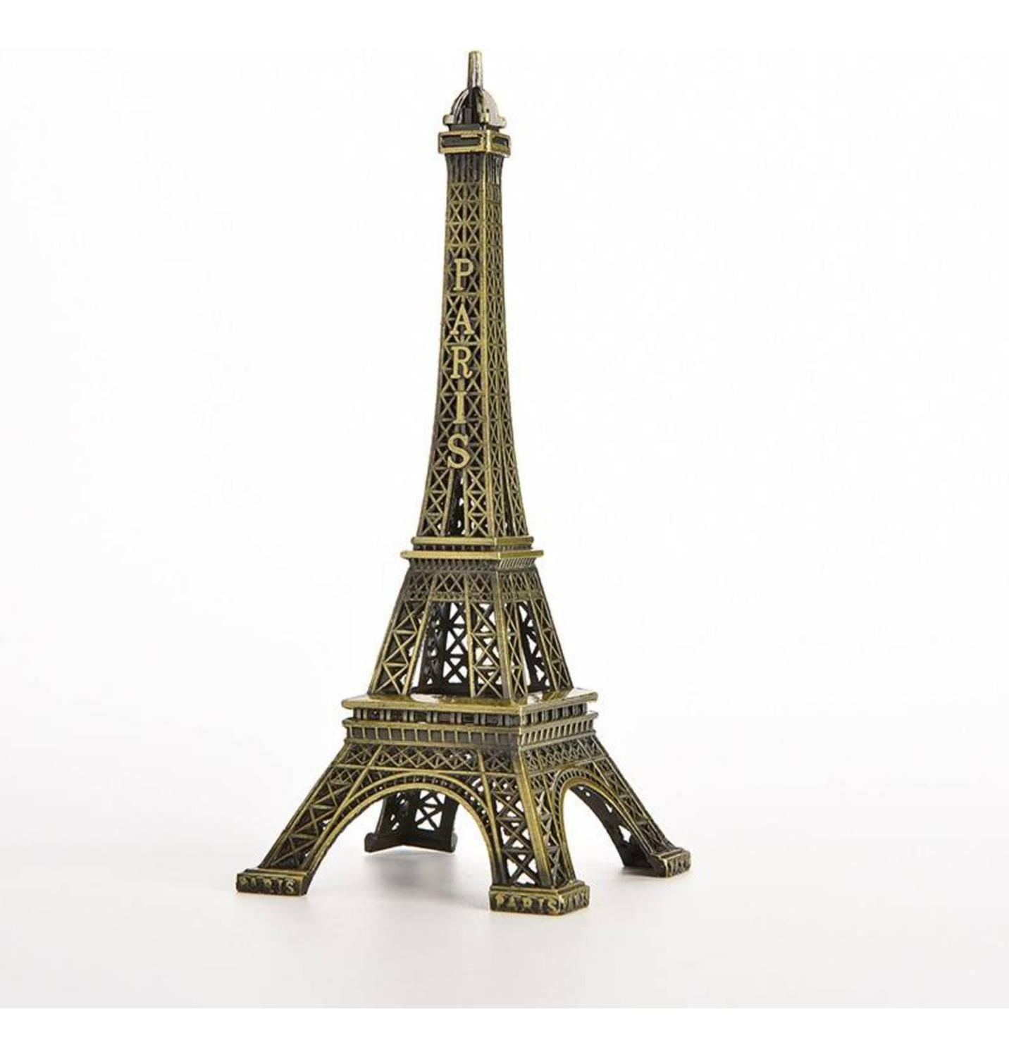 Pack 2 Adorno Torre Eiffel Paris Francia Metalica-2