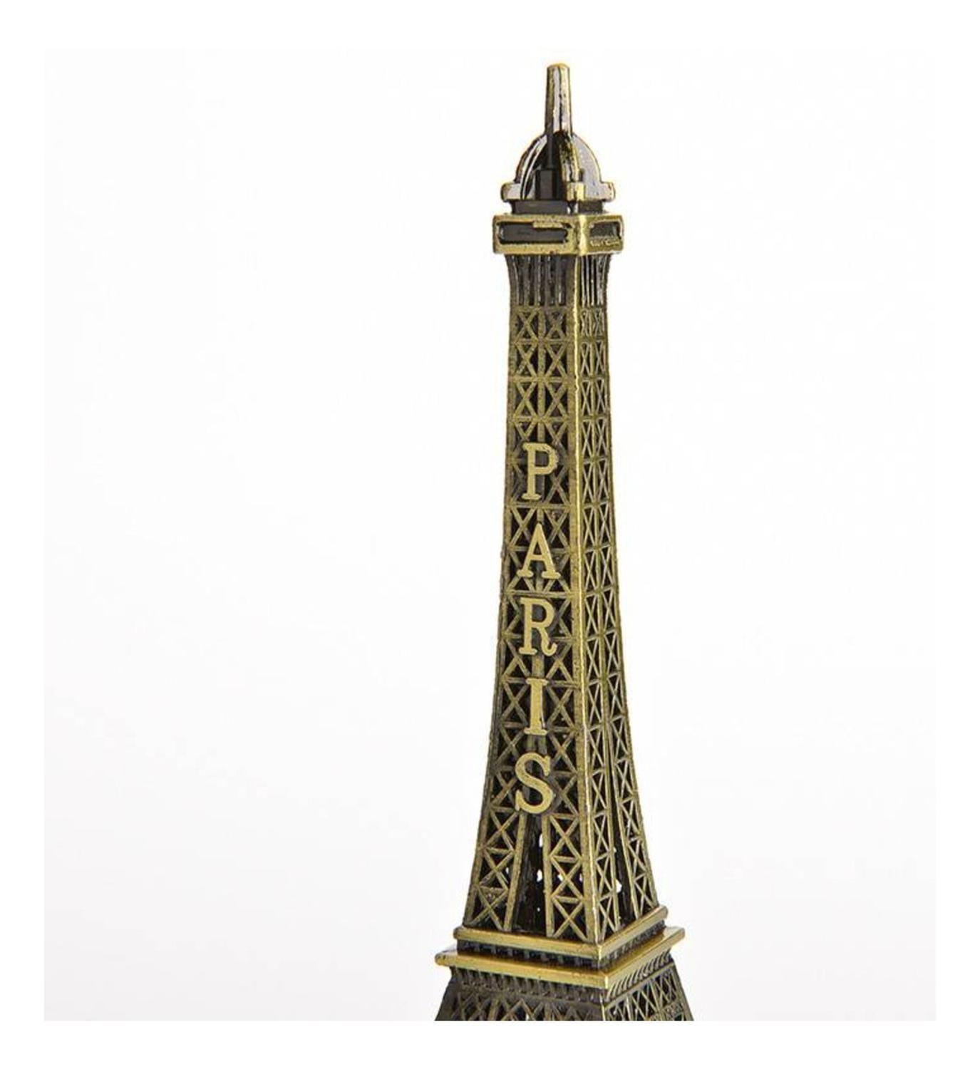 Pack 2 Adorno Torre Eiffel Paris Francia Metalica-3