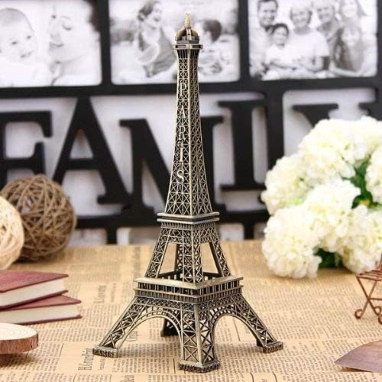 Pack 2 Adorno Torre Eiffel Paris Francia Metalica-5