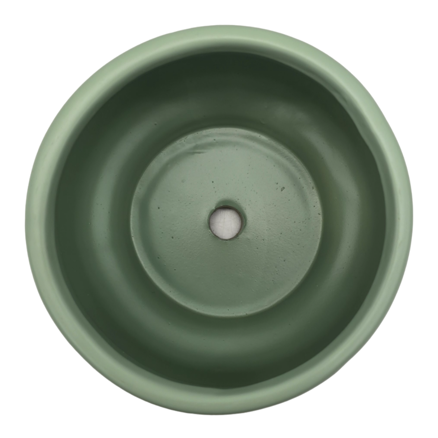 Set 2 Macetero Maceta Acabado Mate Verde Con Lineas Relieve-5