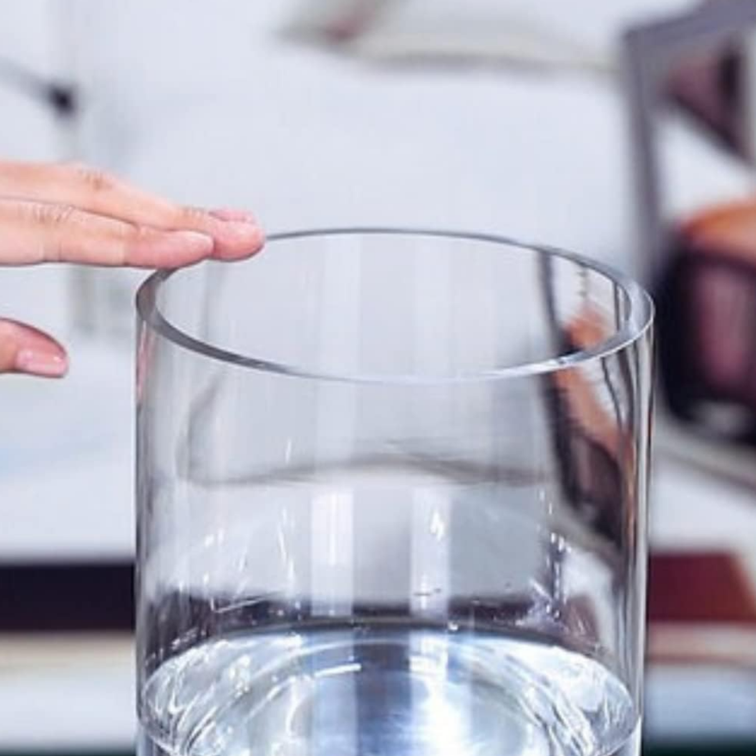 Florero De Vidrio Alto Cilindrico Transparente Jarron Grande-4