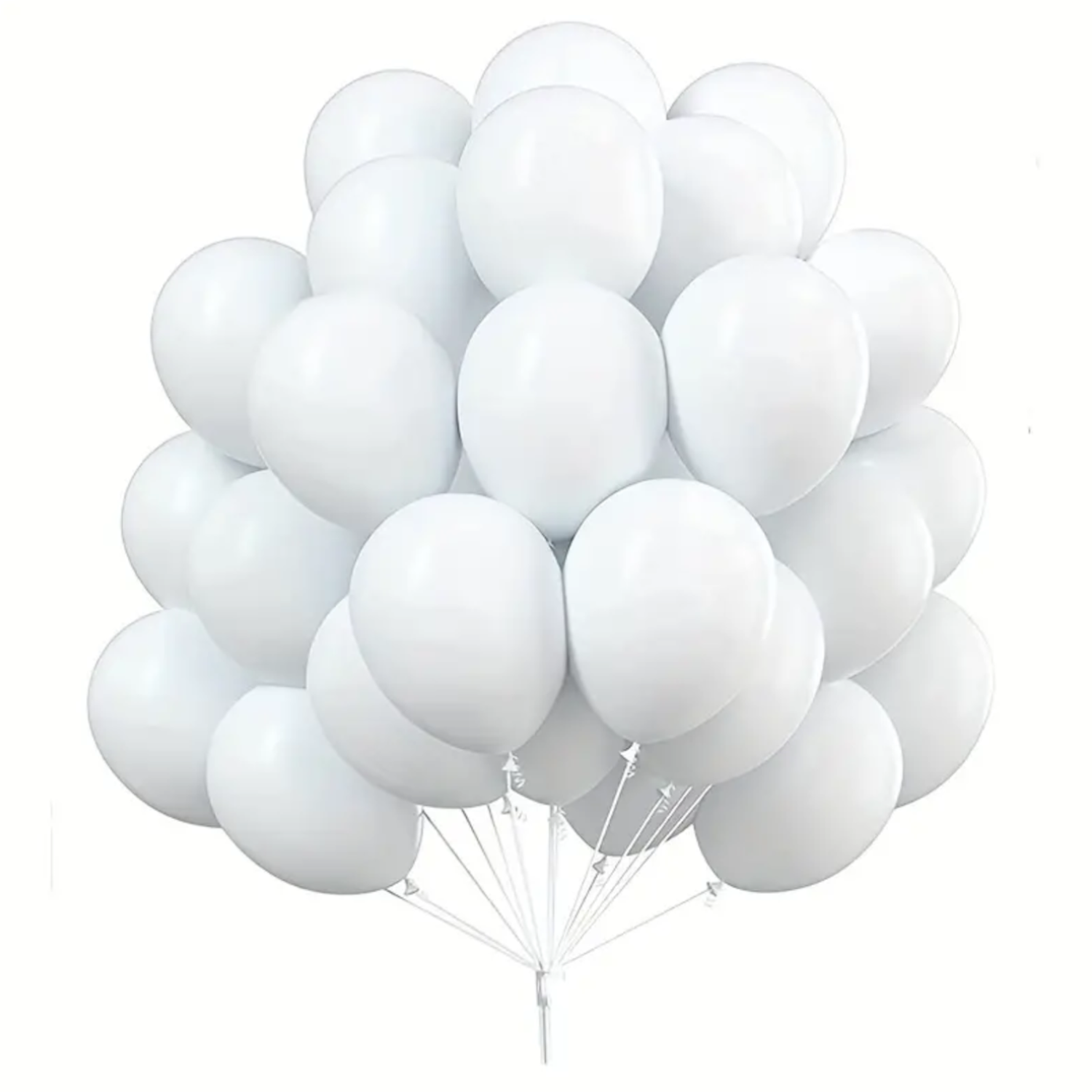 Globos 50 Unidades Color Blanco Tamaño 30 Cm-0