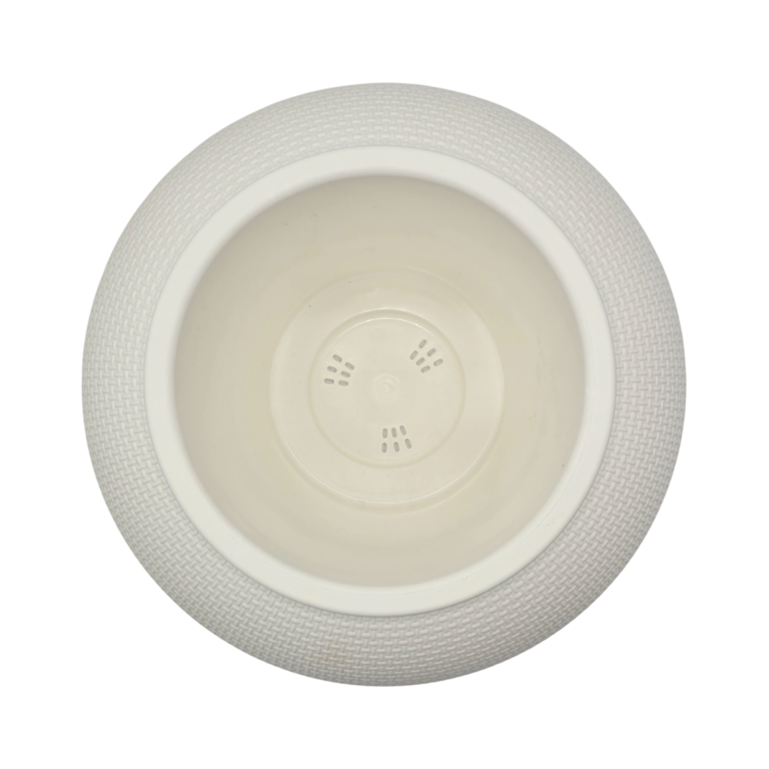 Set 3 Maceteros Plastico Redondo Ovalado Moderno Textura S-7
