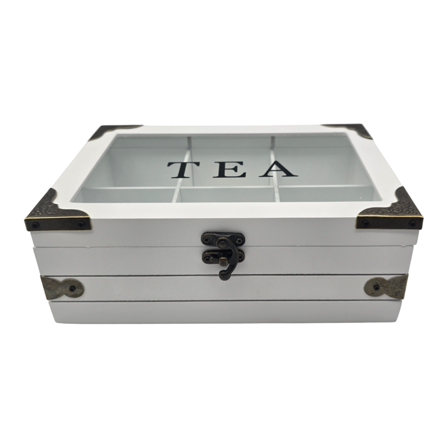 Caja De Te Porta Te Caja De Madera Para El Te 6 Divisiones-1