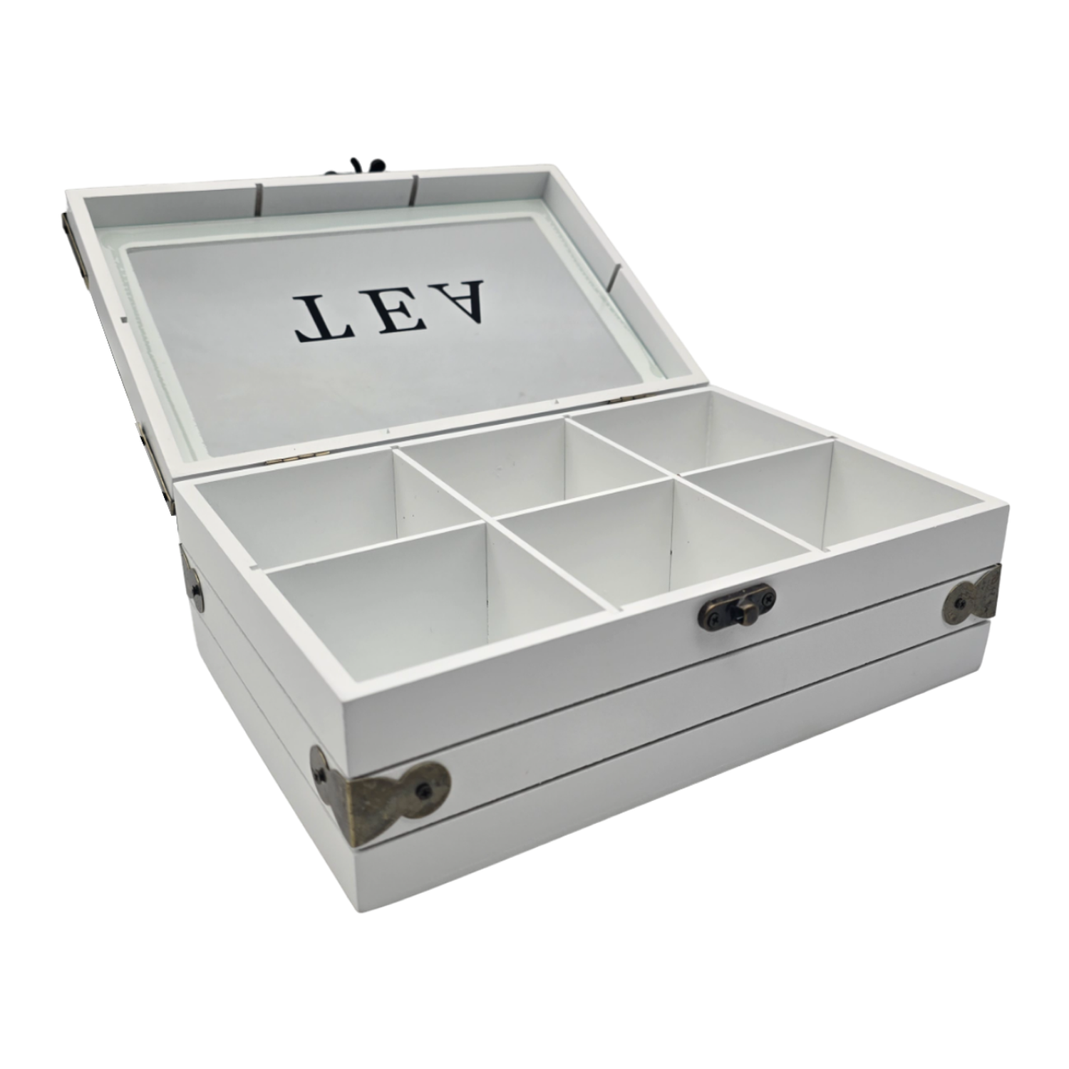 Caja De Te Porta Te Caja De Madera Para El Te 6 Divisiones-3