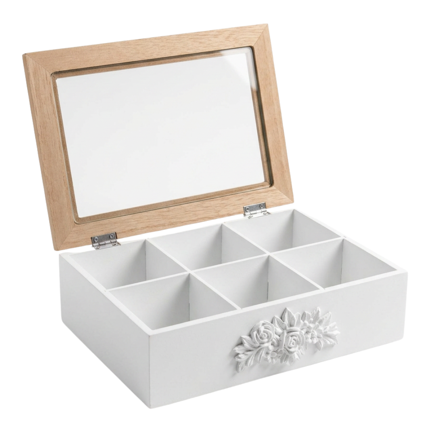 Caja De Te Porta Te Caja De Madera Para El Te 6 Divisiones-2