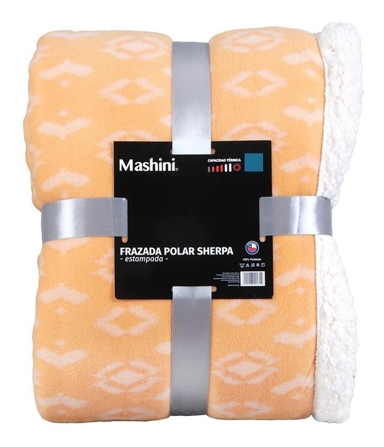 Frazada Polar Sherpa 2 Plazas Mashini Polar Termico-0