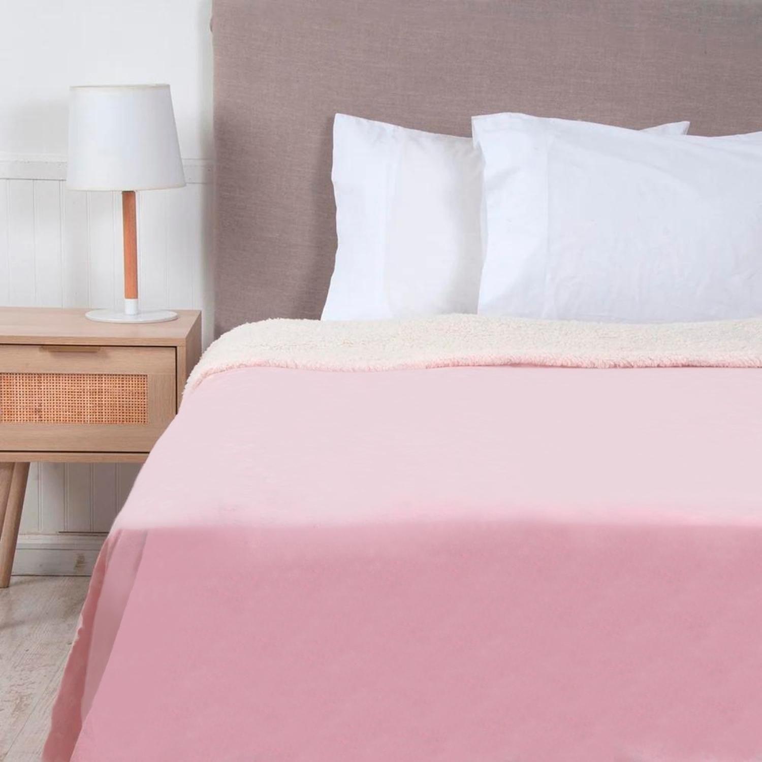 Frazada Polar Sherpa 2 Plazas Mashini Polar Termico-1