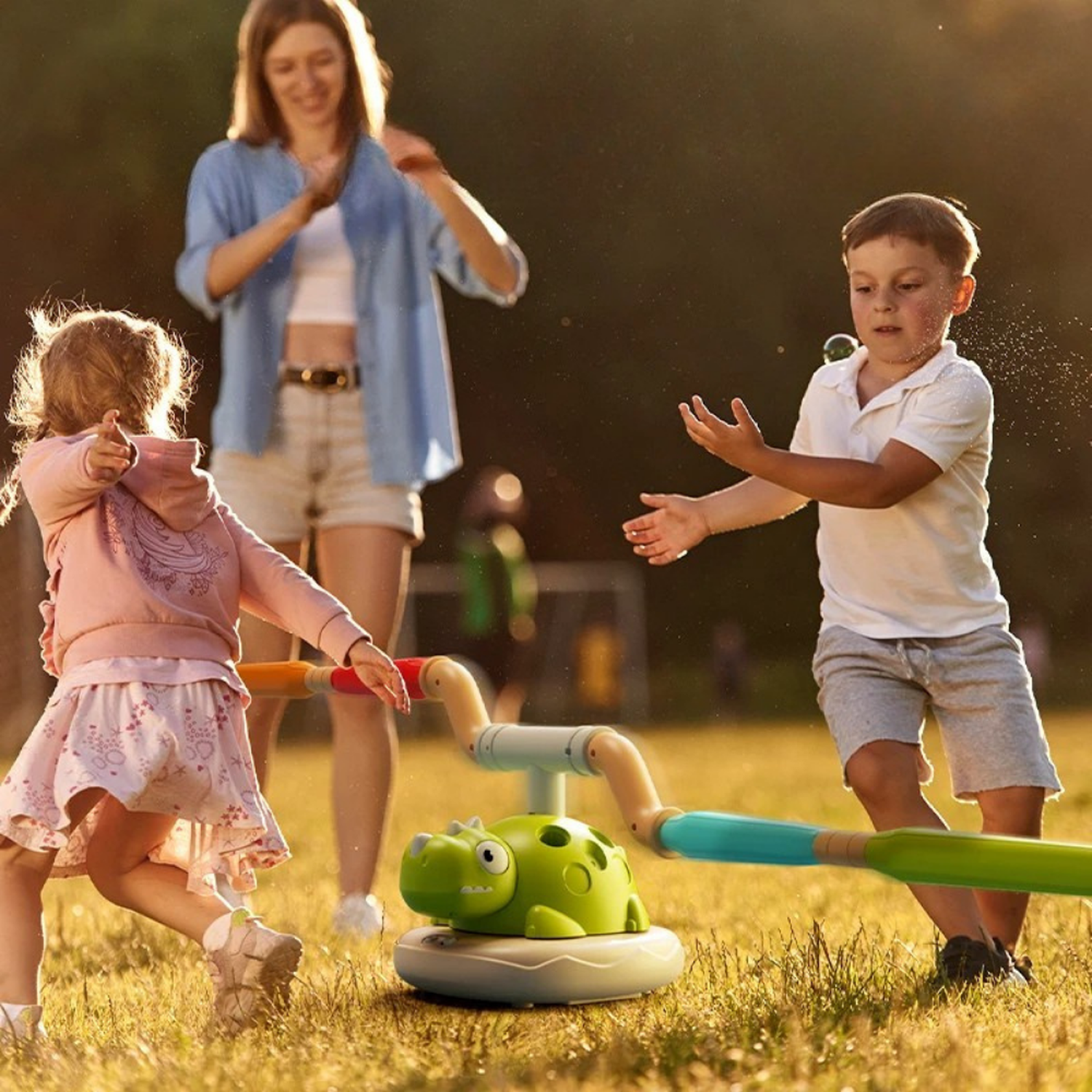 Juguete Deportivo Infantil 3 en 1 Dinosaurio Con Lanzador-2