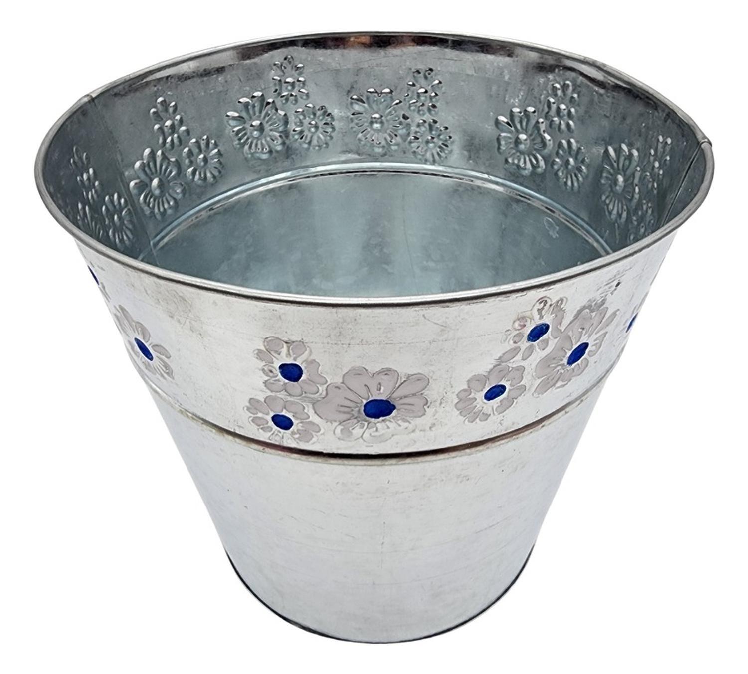 Balde Tipo Hielera Cubeta Cubitera Metalica Champaña Hielo-2