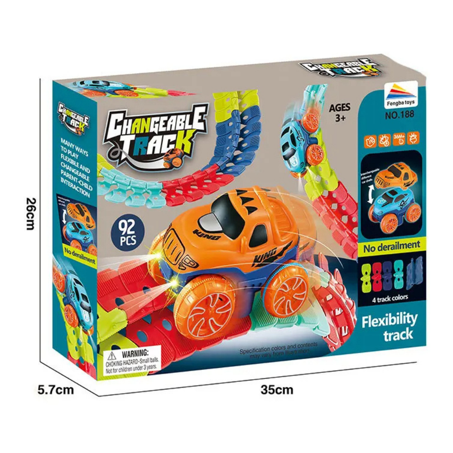 Pista De Carreras Flexible Armable Con Auto Juguete Infantil-6