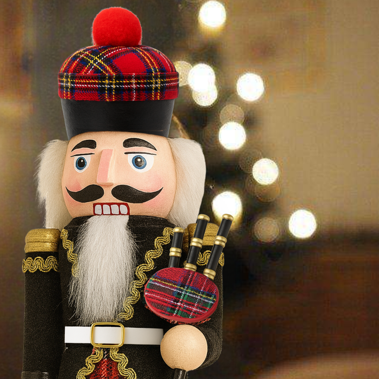 Muñeco Cascanueces Madera 30 Cm Adorno Navideño Decorativo-2