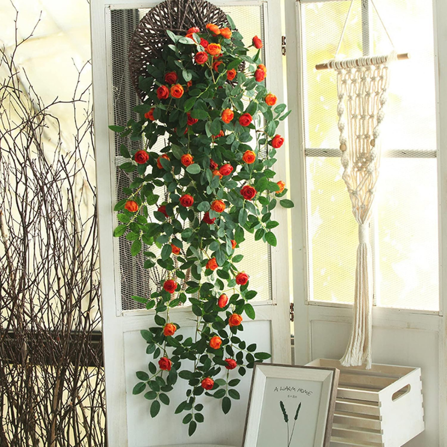 Circulo De Decoracion Colgante Hecho A Mano Living Terraza-5