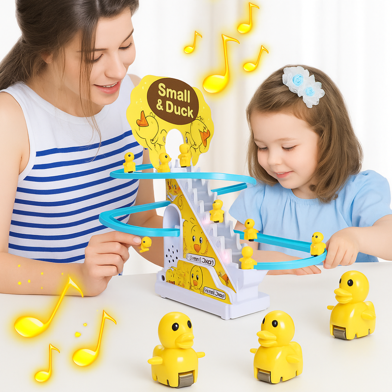 Juguete Pista Pato Small Duck Entretenida Tobogán Carrera-2