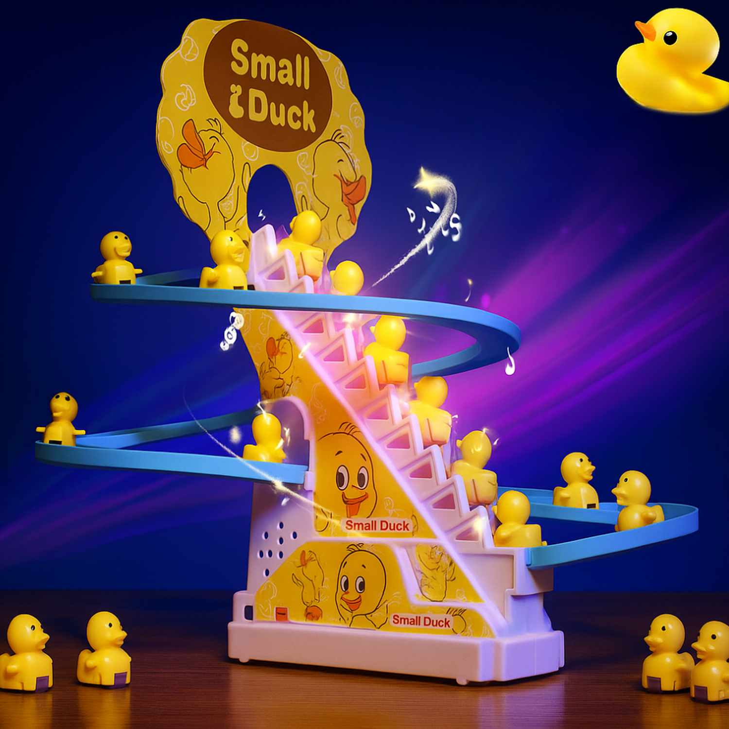 Juguete Pista Pato Small Duck Entretenida Tobogán Carrera-3