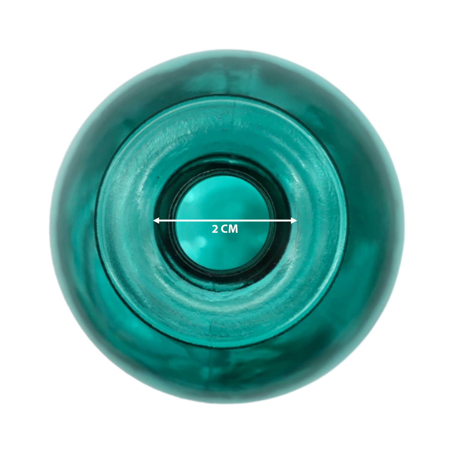 Florero Botella Decorativa De Vidrio Cristal Tonos Verdes-5