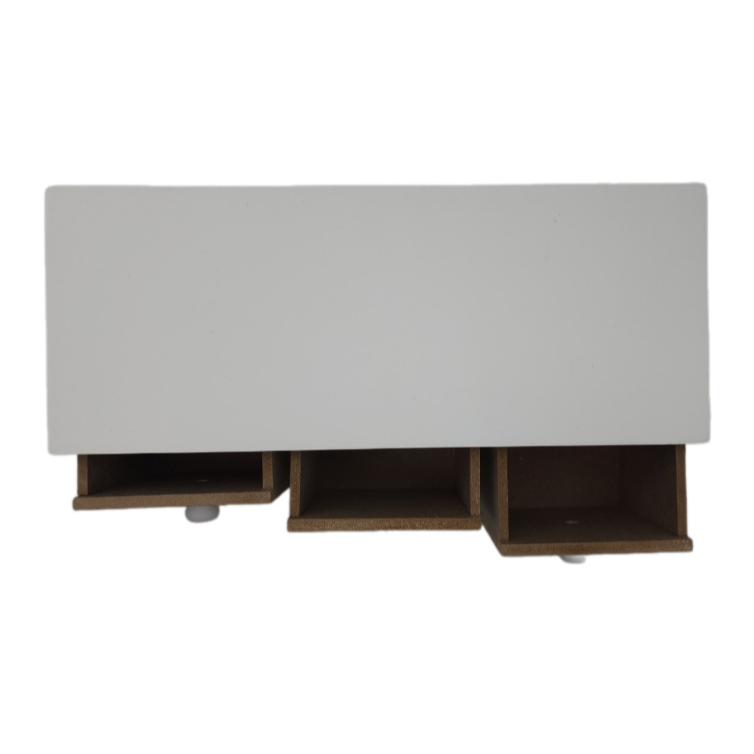 Organizador De Joyas Multiuso Oriental 3 Cajones Blanco-6