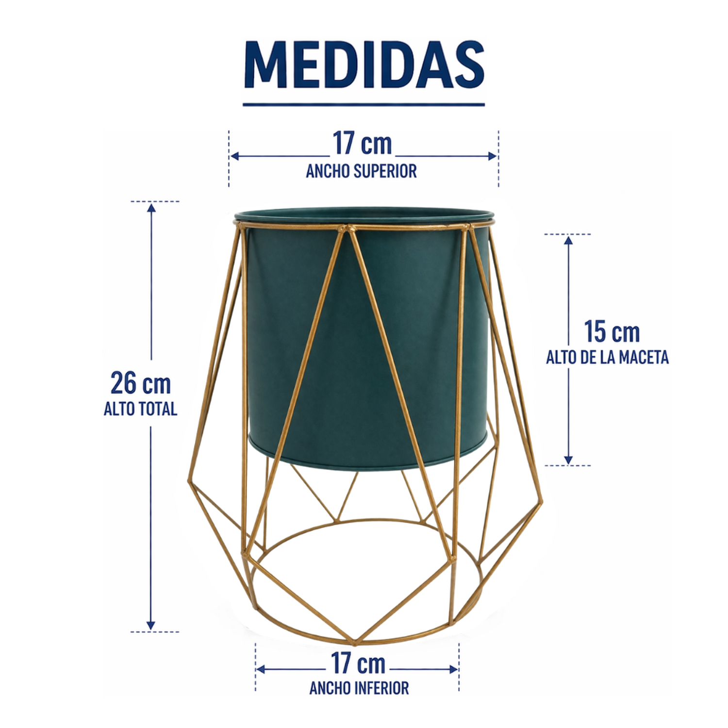 Porta Macetero Pedestal Maceta Plantas Metalico Decorativo-7
