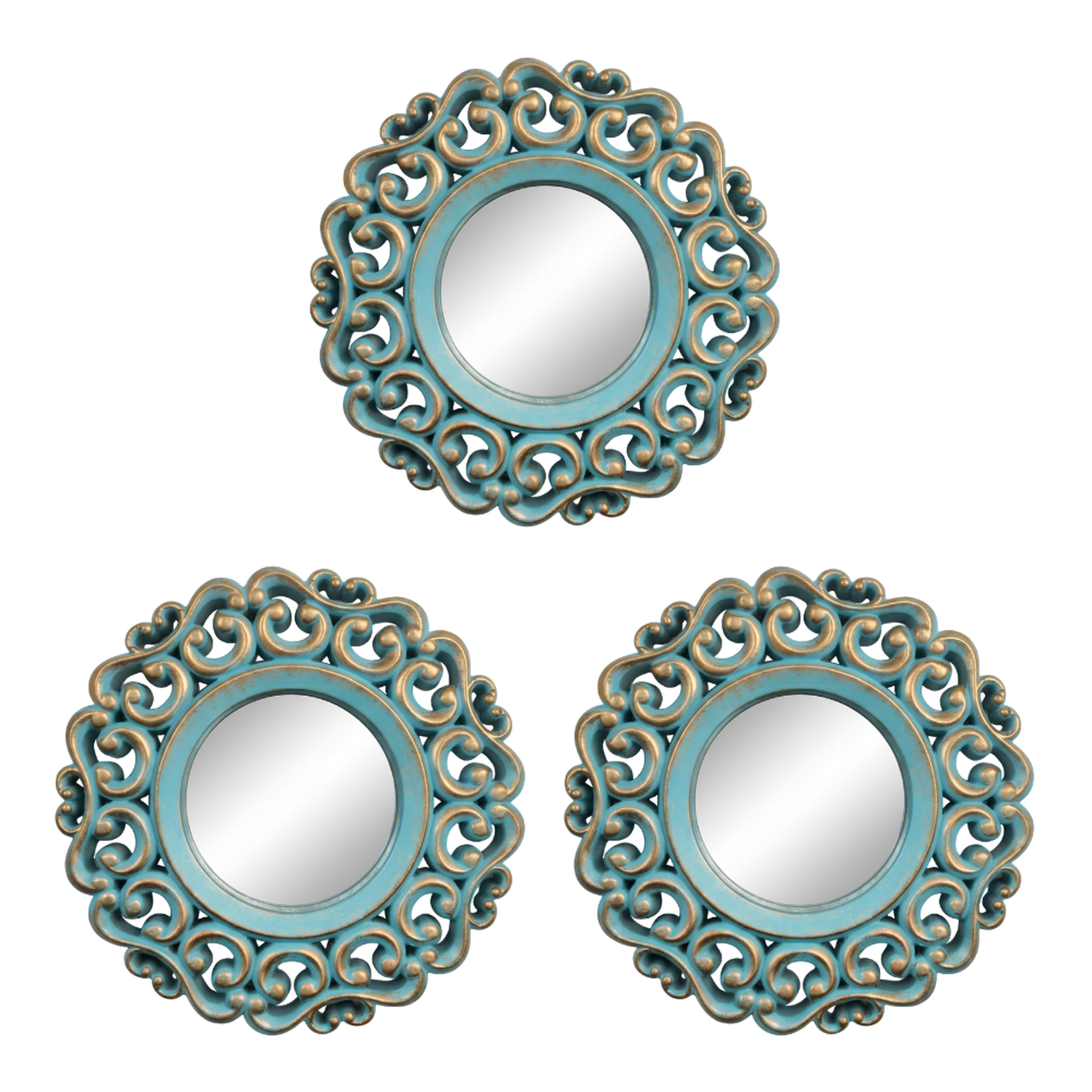 Set 3 Marcos De Espejos Estilo Arabe Decorativo Calipso Deco-0