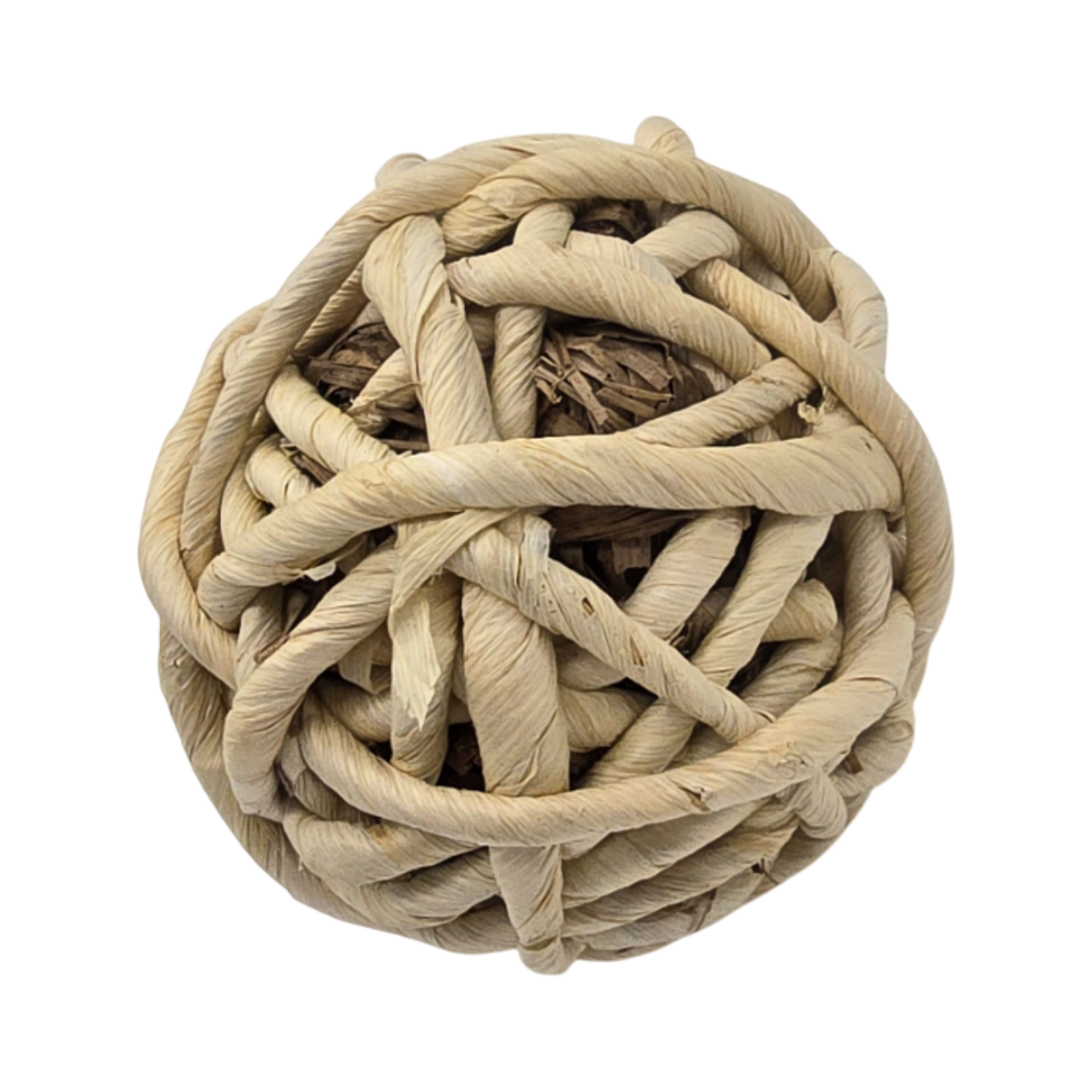 Set 2 Esferas De Fibra Cuerda Para Decoracion Pelota Marron-2
