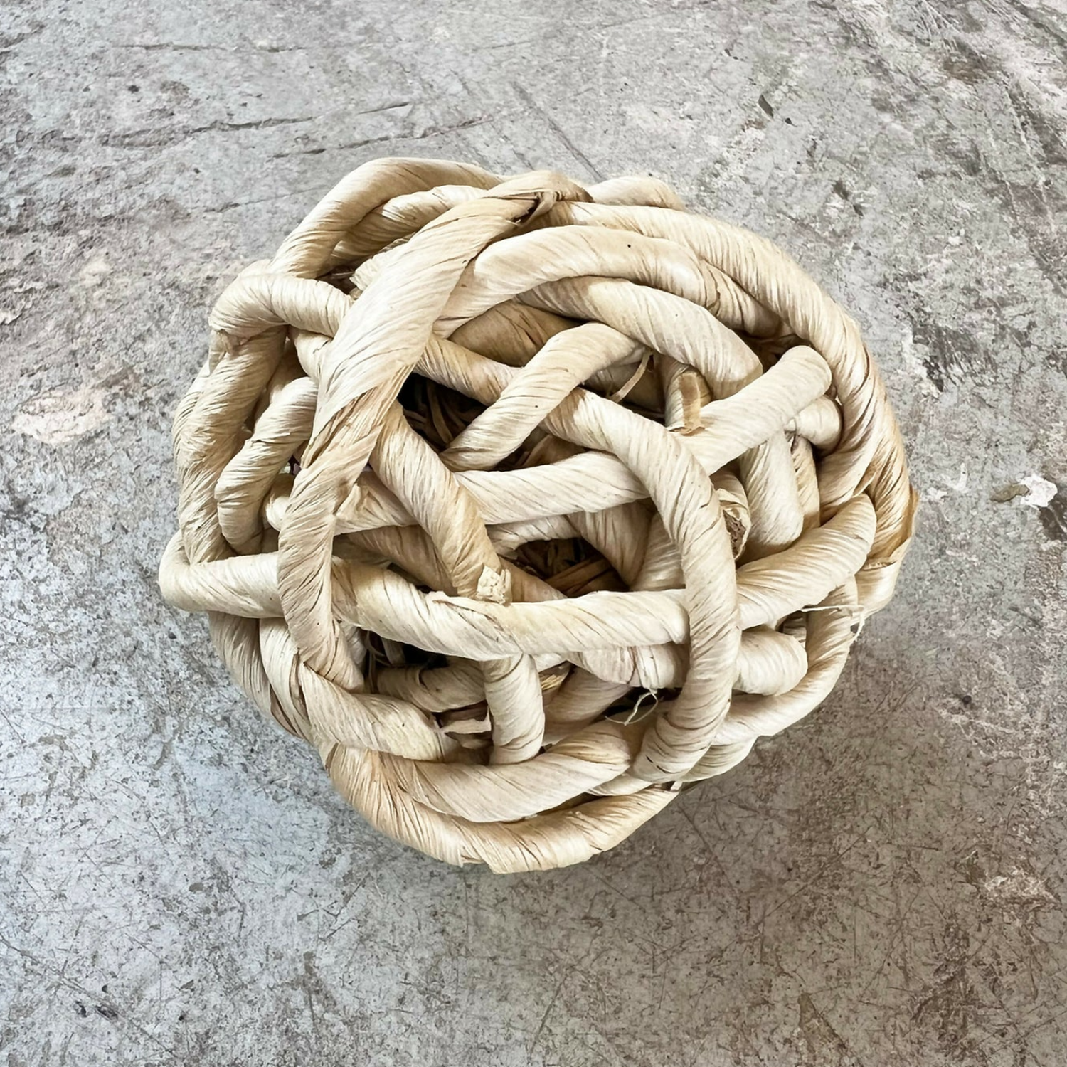 Set 2 Esferas De Fibra Cuerda Para Decoracion Pelota Marron-4