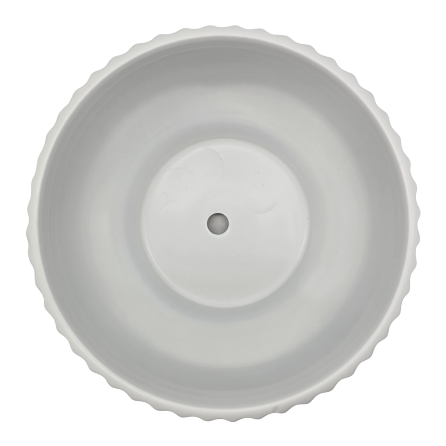 Maceteros Maceta De Ceramica Estilo Copon Blanco Mate L-6