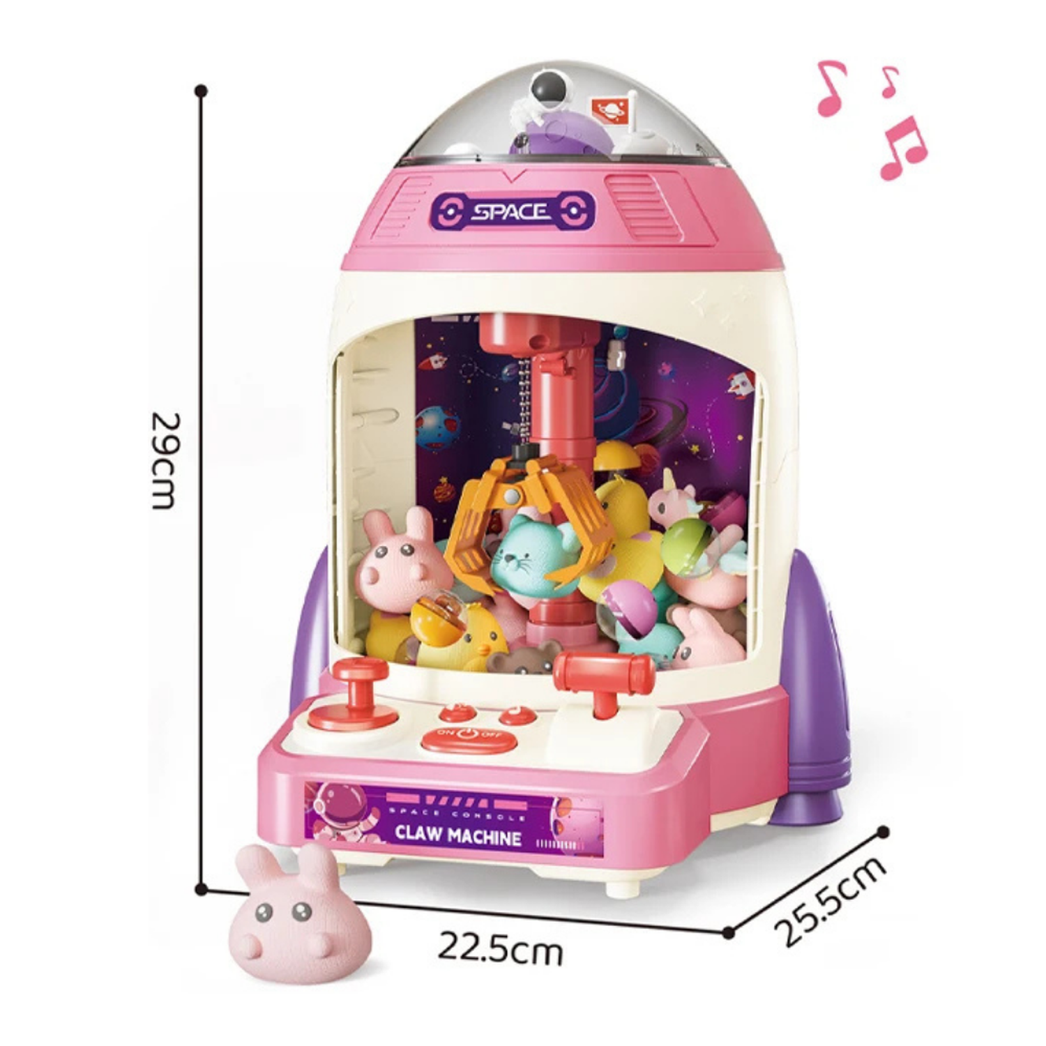 Juguete Maquina De Peluche Garra Premio Claw Machine Rosada-5