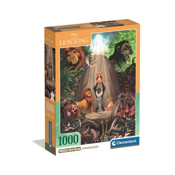 Puzzle 1000 piezas  El Rey Leon Disney Compact-0