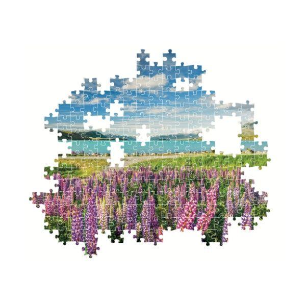 Puzzle 1500 piezas Lupins en Lago Tekapo Compact-2