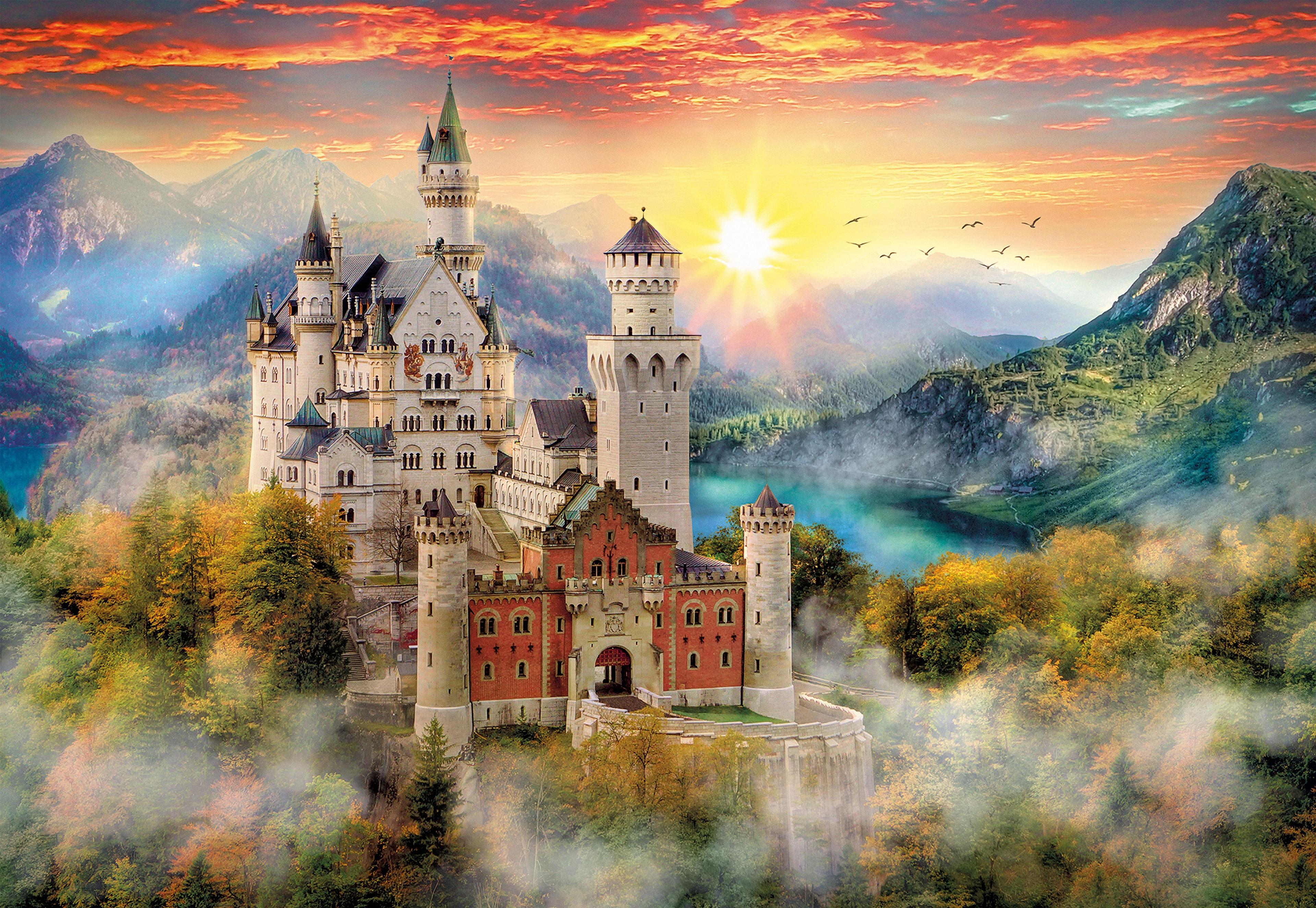 Puzzle 2000 piezas Neuschwastein-1