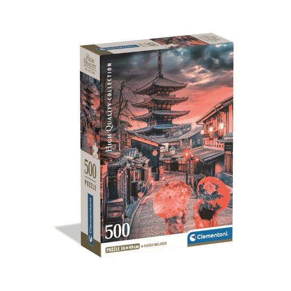 Puzzle 500 piezas Atardecer en Kioto Compact-0