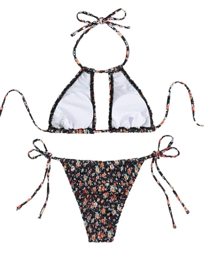 Traje de Baño Mujer Halter Fruncido-3