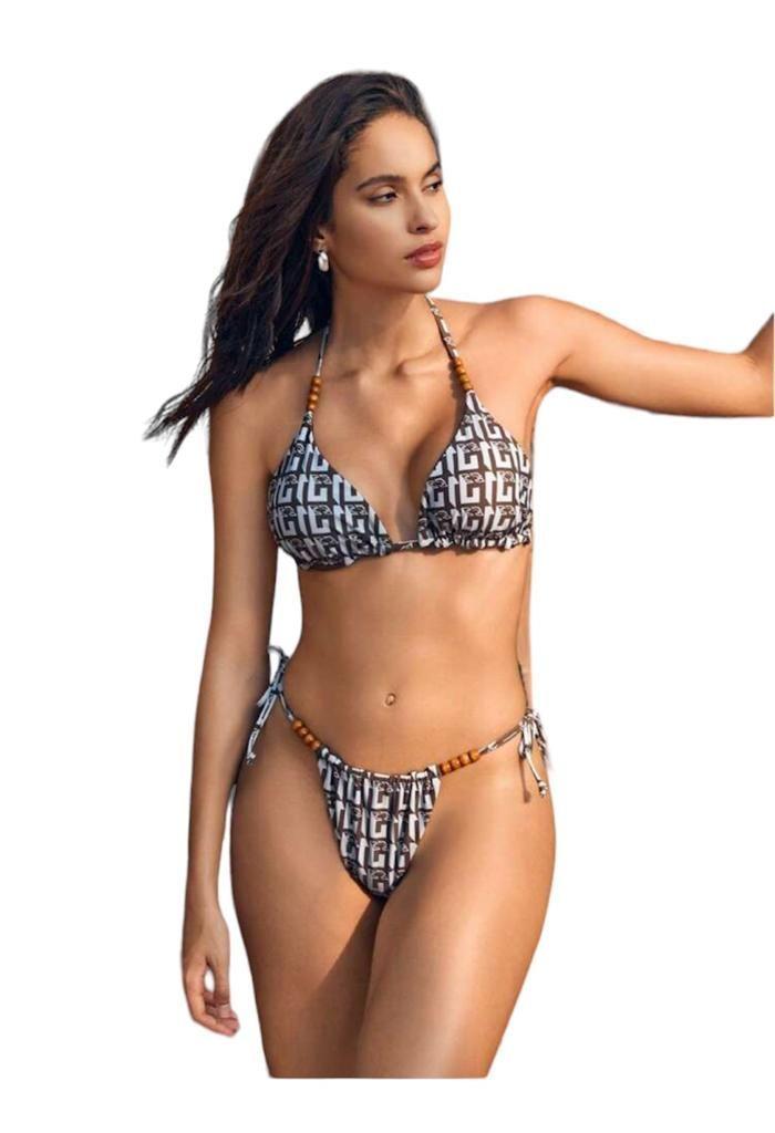 Traje de Baño Mujer Bikini Reversible-0