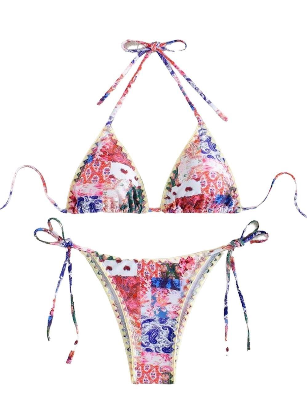 Traje de Baño Mujer Estampado Paisley-4