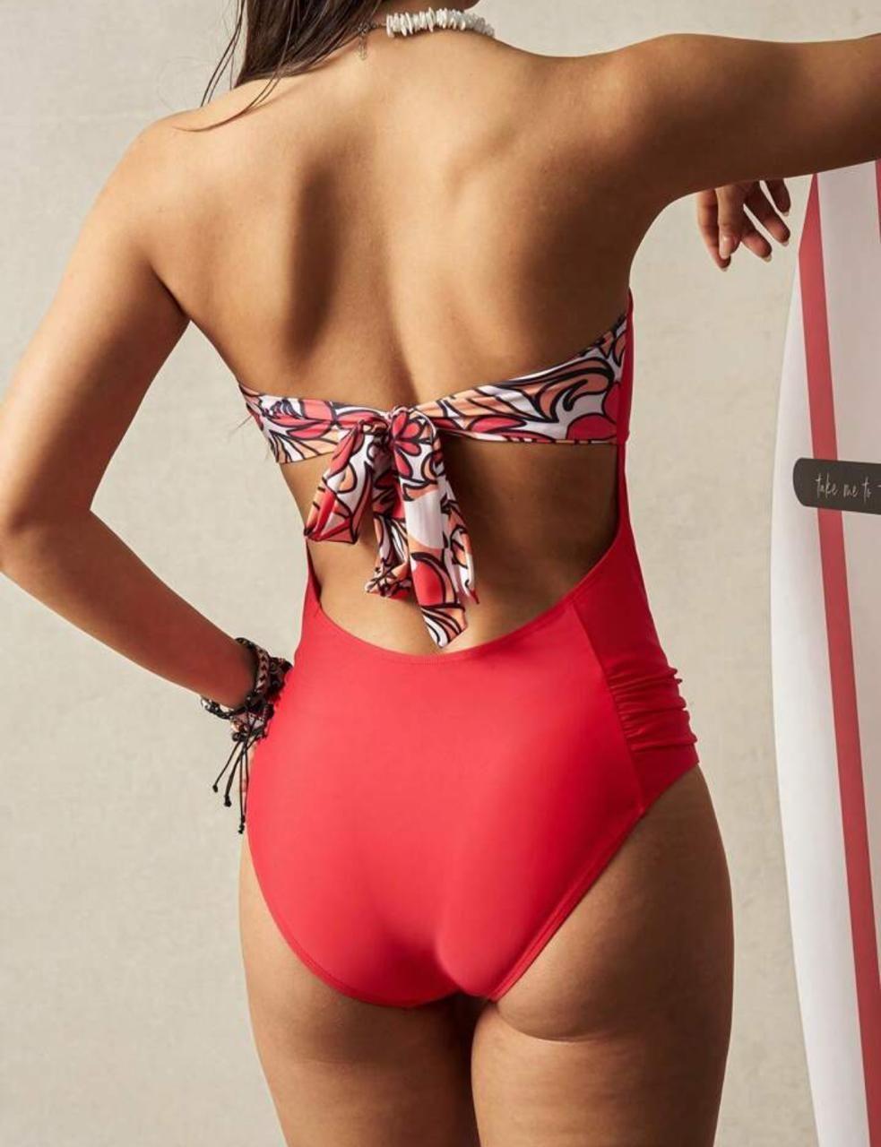 Traje de Bano Mujer Una Pieza Straples-3