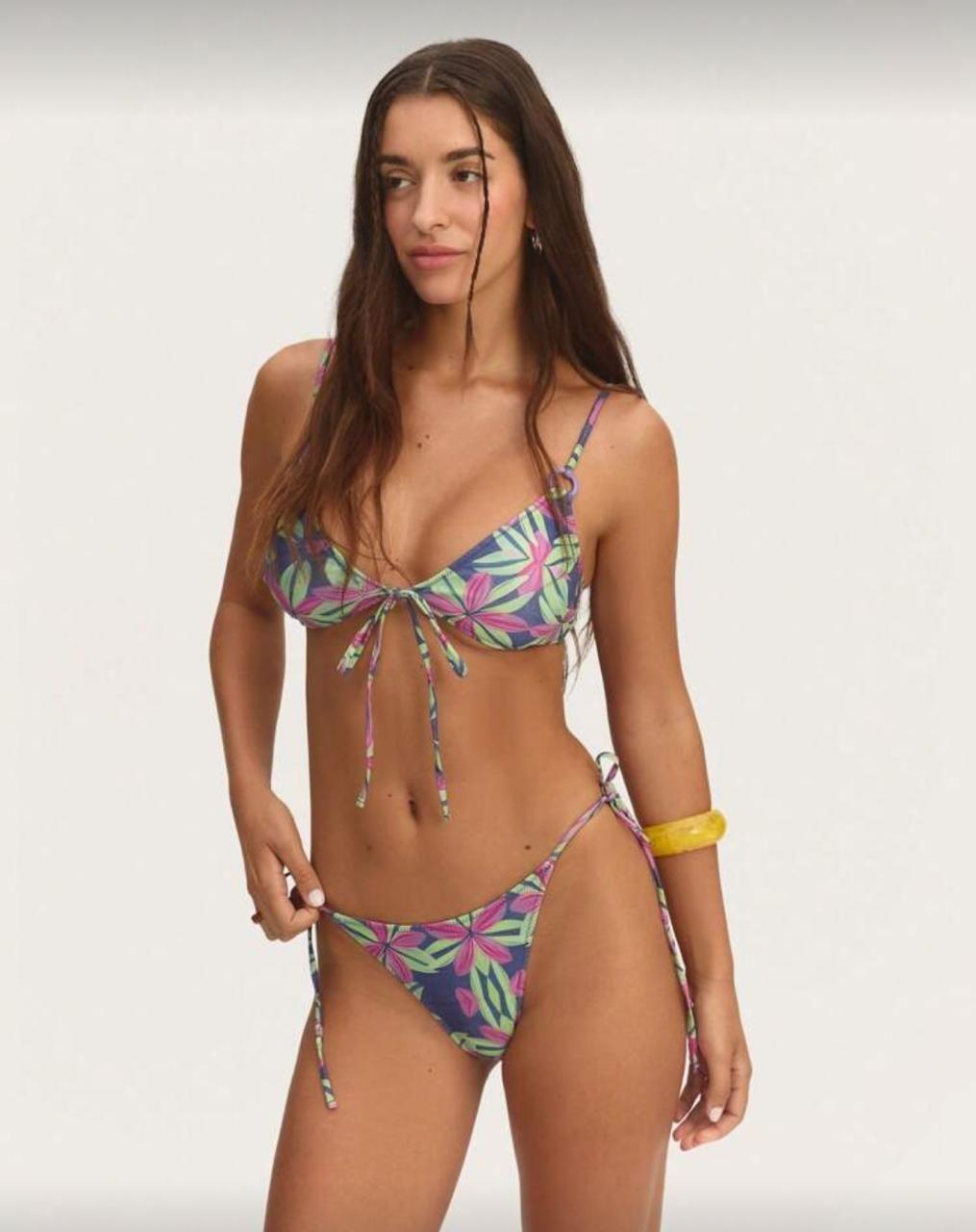 Traje de Baño Mujer Conjunto de bikini tropical-0