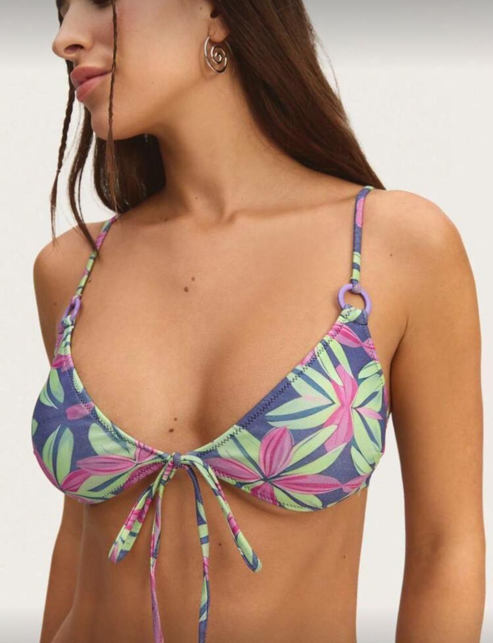 Traje de Baño Mujer Conjunto de bikini tropical-2